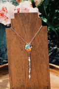 Beaded Cluster Lariat - 18in+5in drop