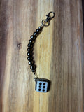 Dice and Pearls Bag Charm
