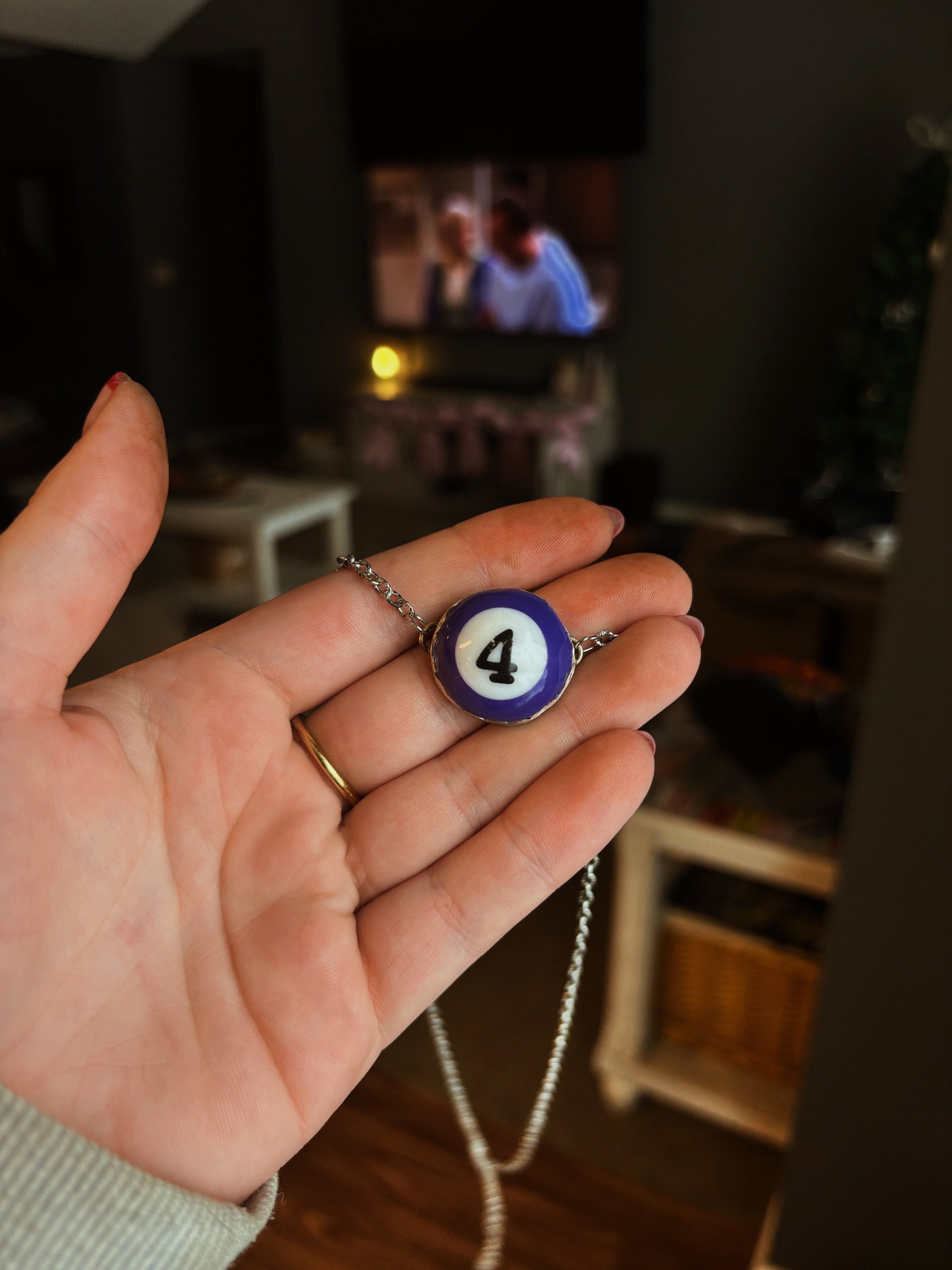 Billiard Ball Necklace