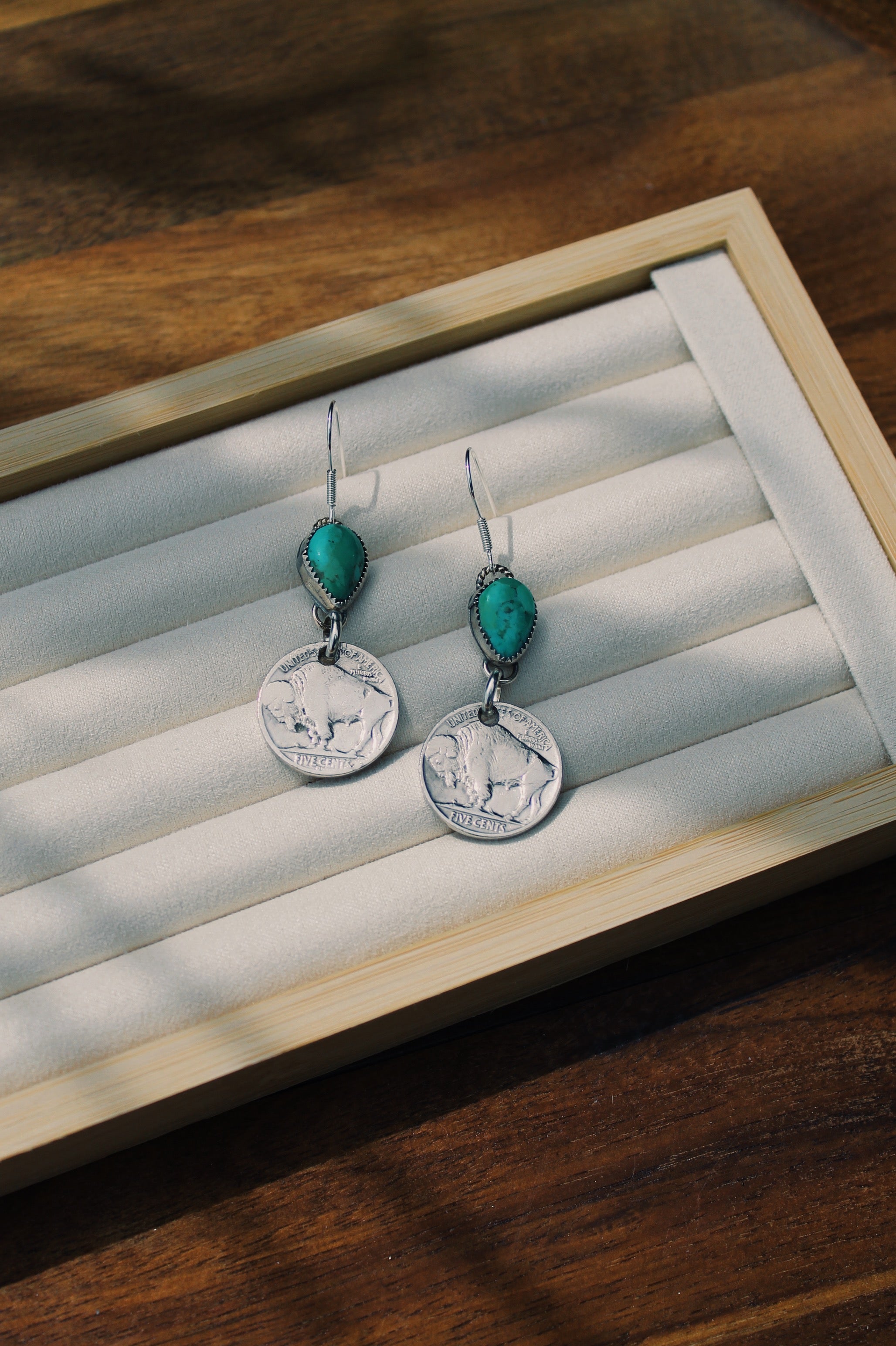 Buffalo and Kingman Earrings