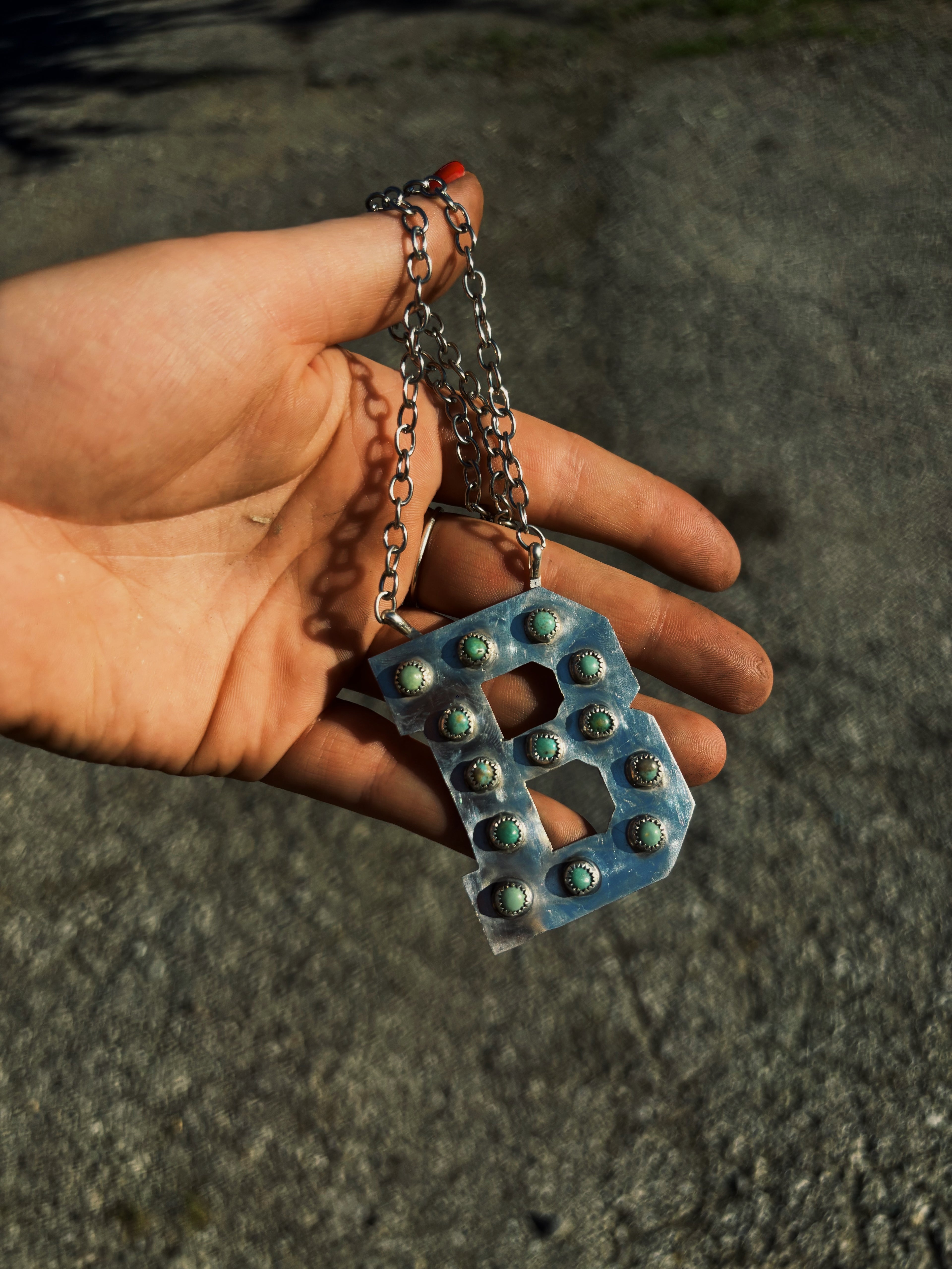 “B” Kingman Necklace
